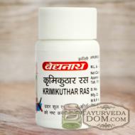 "Кримикутхар Рас" производитель "Бадьянатх", 40 таблеток (Krumikuthar Rasa Badya