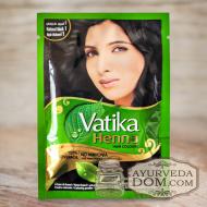 Хна для волос VATIKA HENNA HAIR COLOURS NATURAL BLACK (черная) (20х10 гр.)