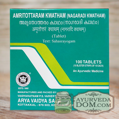 "Амритоттарам (нагаради) кватам  100 таб "Коттаккал" (AVS Kottakkal AMRITOTTARAM