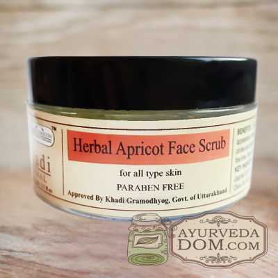 Скраб для лица "Кхади Абрикос", 50 грамм (Khadi Herbal Apricot Face Scrub)