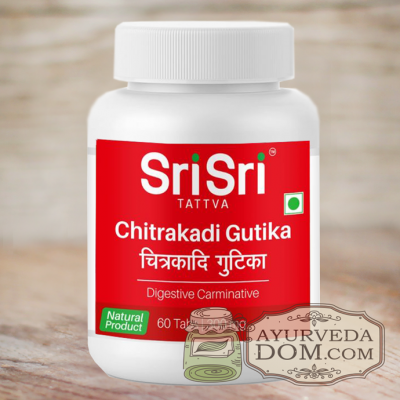 "Читракади гутика" от "Шри Шри Таттва", (500 мг) 60 табл (Shri Shri Ayurveda Chi