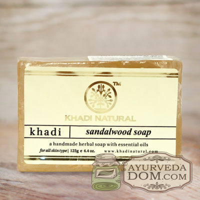 Мыло Кхади "Сандаловое дерево" 125г (Khadi SANDAL WOOD SOAP) 