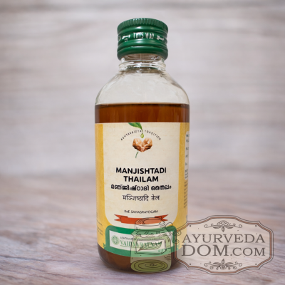 Манжиштади Тайлам Вайдьяратнам 200 мл (Manjishthadi Tailam VOS) 