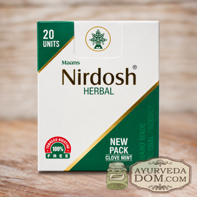 Нирдош «Гвоздика и Мята» с фильтром 20 шт (Nirdosh Clove Mint) 