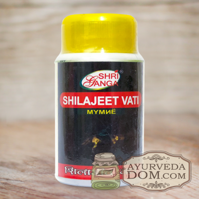 Шиладжит вати 100 гр - 300 таб "Шри Ганга" (Shilajeet Vati Shri Ganga)