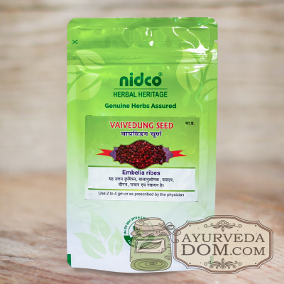 "Виданга"  "Нидко", 25 гр (Nidco Vaivedung Seed Embelia Ribes)